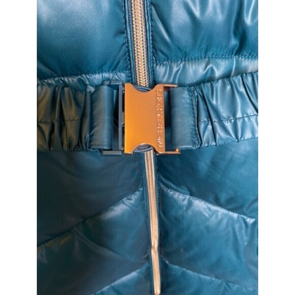 Michael Michael Kors Puffer Jacket Teal EUC size 14 Girls - Picture 3 of 5